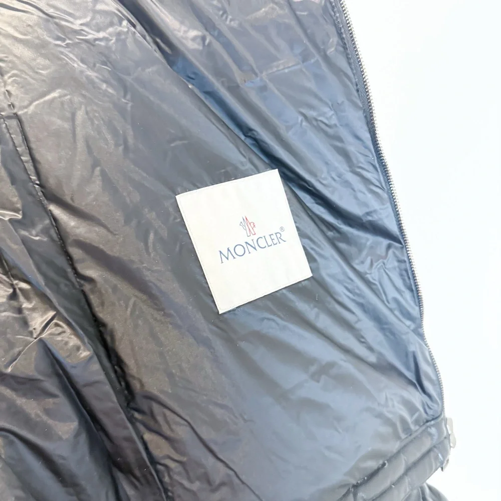Moncler full leather Quilted Jacket Size 1 (Fits more like Size Small) JU0011 - Picture 6 of 15